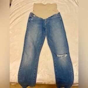 ✨MOTHER✨ Maternity Over The Bump Distressed Skinny Jean